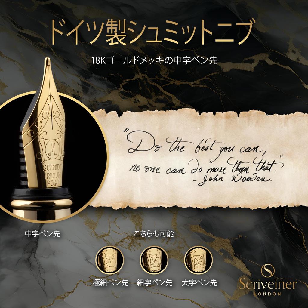 Scriveiner Premium Fountain Pen Features a genuine and nib This sophisticated fountain pen gift set is perfect for both men and Ideal for and the
