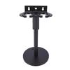 summina Microphone Holder, Wall Mount Dual Slot Height Adjustable Metal Microphone Stand with Anti-Slip Pad Telescopic Pole 24" 39cm and 13cm Base,