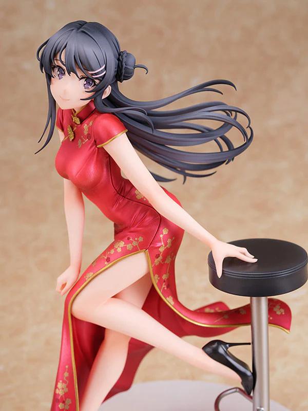 Maxcute Animation Sexy Figures Cheongsam Sakurajima Mai Ver. 1/7 POLYVINYL CHLORIDE Action Figure Native 18 ± for Adult Collector Present Miniature
