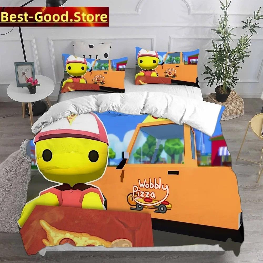 Povlak na peřinu Ložní soupravy Wobbly & Life Jednolůžko Twin Plné Velikost Queen King Prošívaná přikrývka Anime Potah na postel Sada povlaků na polštáře