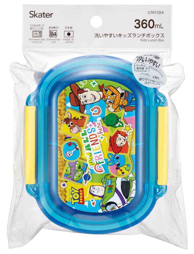 Skater Lunch Easy to with Fluffy 360ml Microwave and Dishwasher Made in Disney Toy Story for Boys and Children's Box, Clean, Lid, Capacity, Safe,