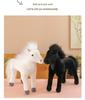 Realistic Little White Horse Plush Toy - Stuffed Pony Doll Ornament Gift for Year of the Horse
