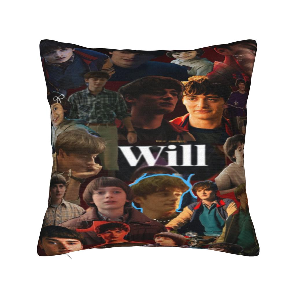 Federe Cuscino Will Byers Merch Copricuscino Morbido Copricuscino da Lancio Decorazione Soggiorno con Cerniera Multimisura
