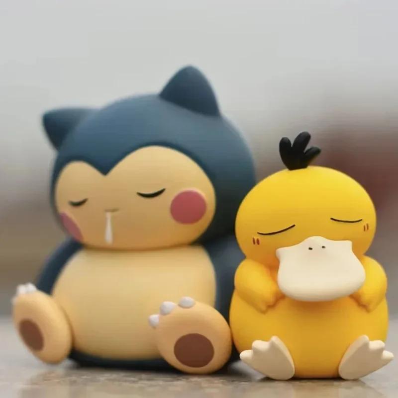 Pokemon Cute Psyduck Snorlax Gonbe Action Figure Cartoon Game Collection Christmas PVC Doll Model Toys Birthday Gifts