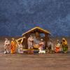 Christmas Nativity Scene Figurine Collection Decorative Handmade Decoration Resin Figurine for Holiday Mantel Shelf Fireplace
