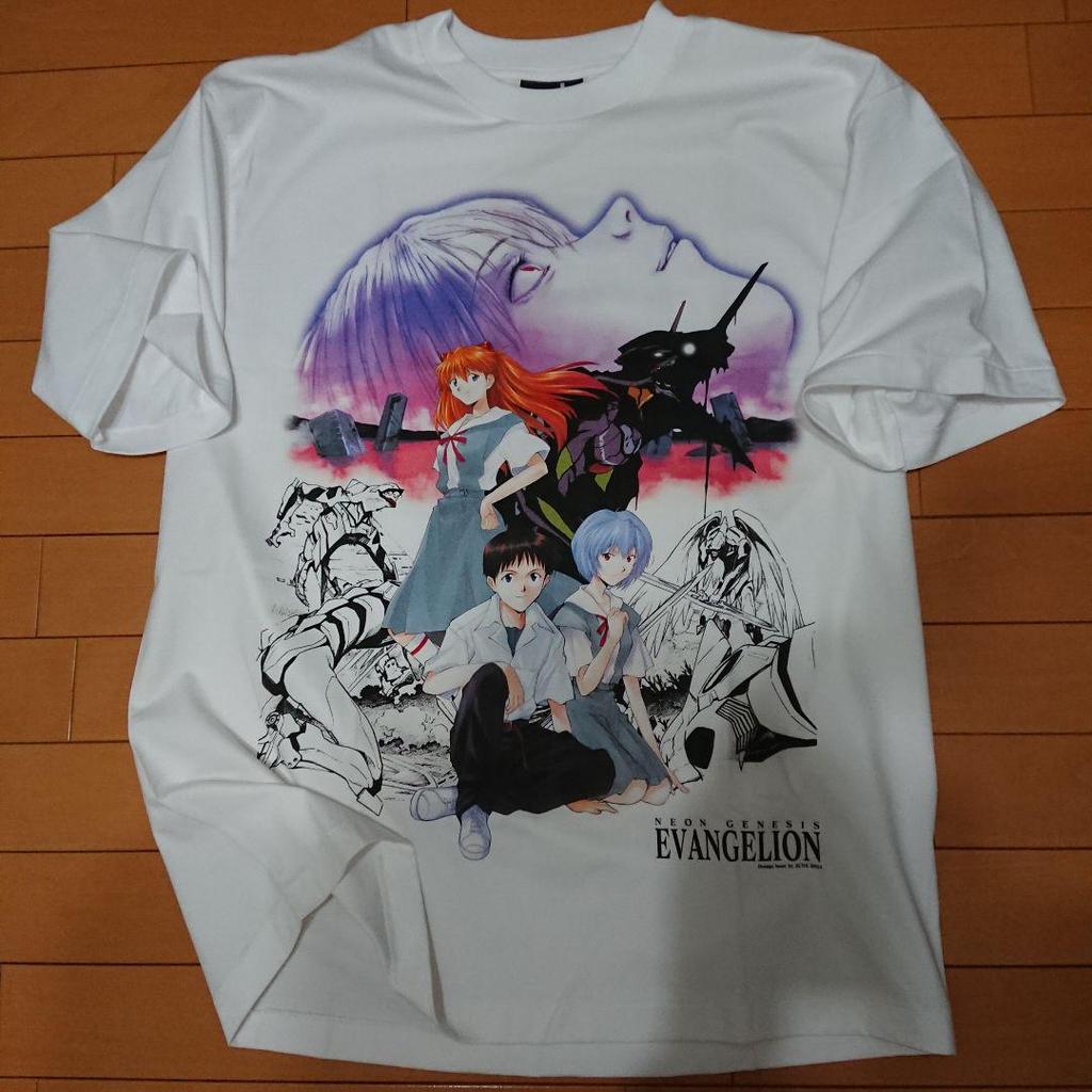 [USED] EVANGELION Evangelion T-shirt White XL Rare