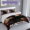 3pcs Custom Name Attack On Titan Set,Includes 1 Duvet Cover and 2 Pillowcases,All-season Bedroom Decor