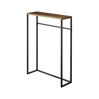 Console Table Tower Black Storage Entrance Hallway Entrance Stand Scandinavian Shelf Rack Wooden Top Board Stand Living Yamazaki Jitsugyo Stylish