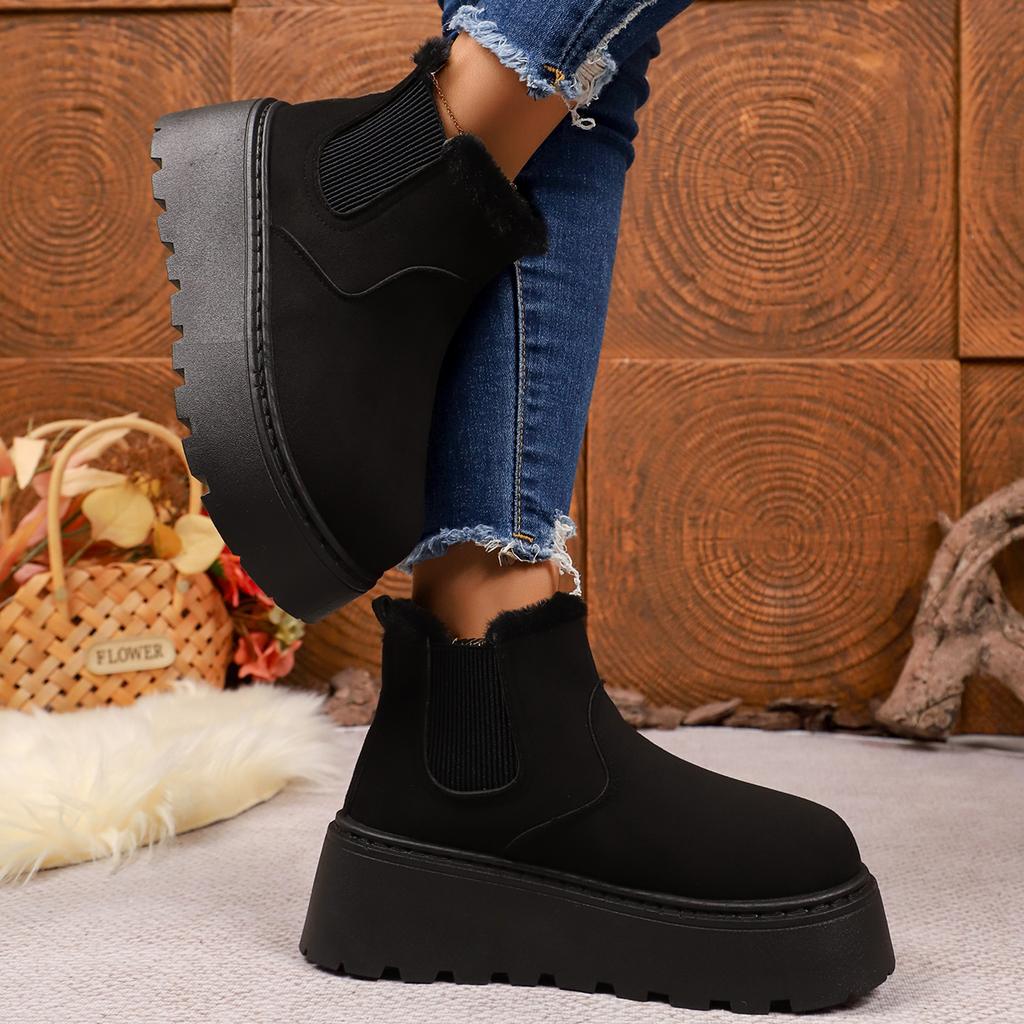 Winter New Shallow Mouth Comfortable/warm Casual Snow Boots Fashionable and Sexy Thick Soled Anti Slip Midsole Boots for Women