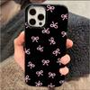 Full Screen Small Bow Is Suitable for Apple 16promax Mobile Phone Case iPhone15Plus/14/13 Jelly Case Soft.