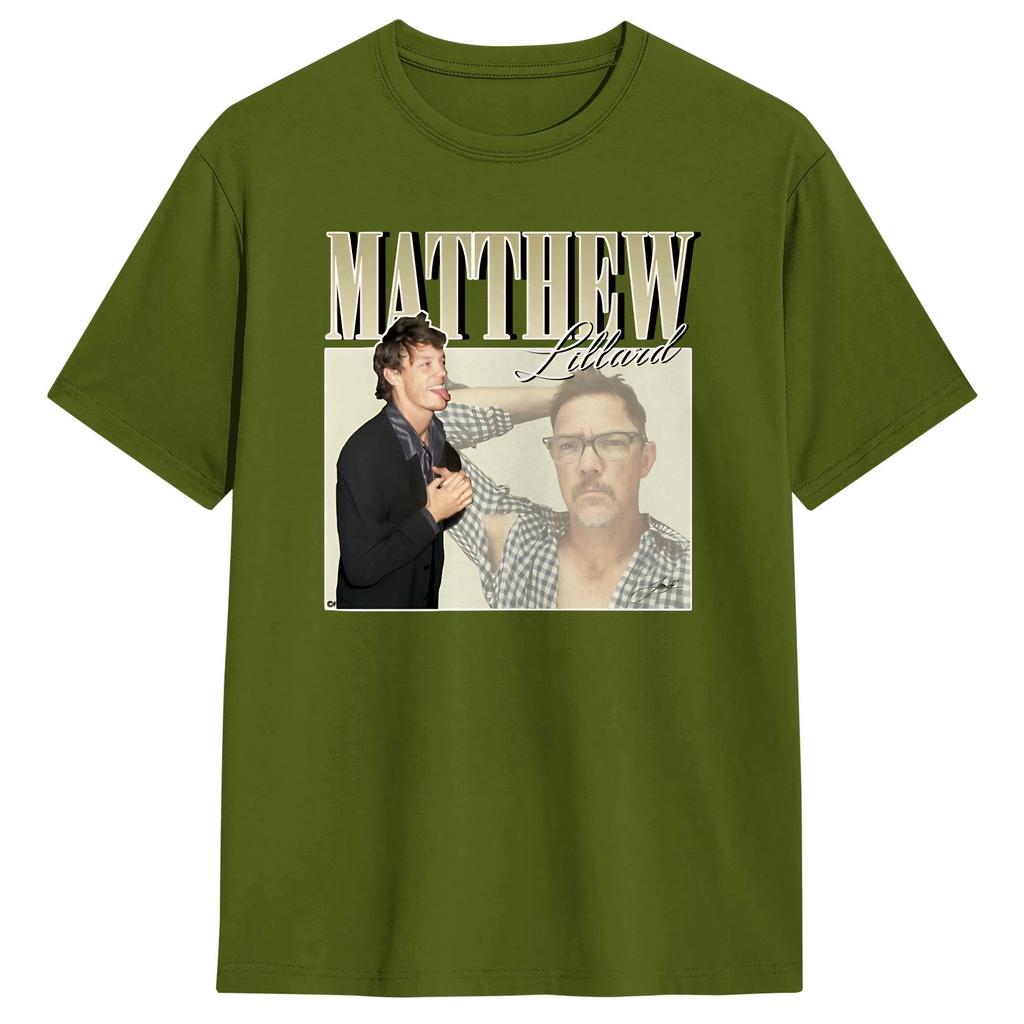 Matthew Lillard TShirt Summer Leisure TShirts Cotton ONeck Oversized Top Tees ShortSleeved Vintage Tshirt