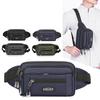 Waist Bag Multi-Functional Men's Sports Mobile Phone Chest Bag Multi-Layer Commuter Crossbody Bag