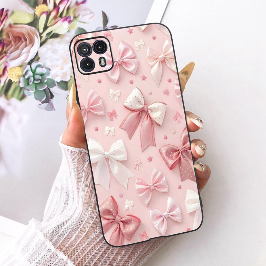 For Motorola Moto G50 5G Case XT2149-1 Luxury Bow Flowers Painted Cover Soft TPU Phone Case For Moto G50 MotoG50 5G Fundas Coque