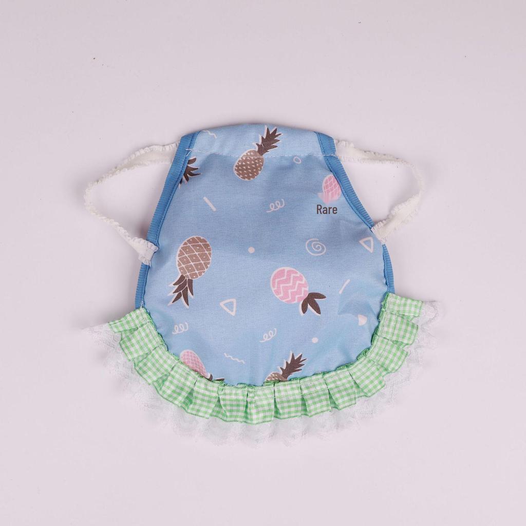 Dual-Layer Hen Saddle Apron with Feather and Back Protector