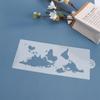 Lace Art Bakeware Plastic Template Cake Stencil World Map Cake Decorating Tool Fondant Molds