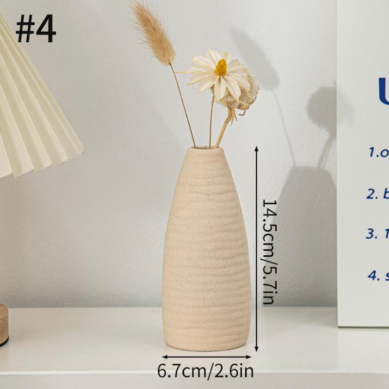 Retro Ceramics Flower Vase Vintage Bottles For Household Workspace Decoration Dries Flower Plants Arrangement Pot Household Room Decorative Vases
