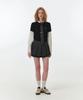Grove Fae Solid Pleats Skirt (Grey)