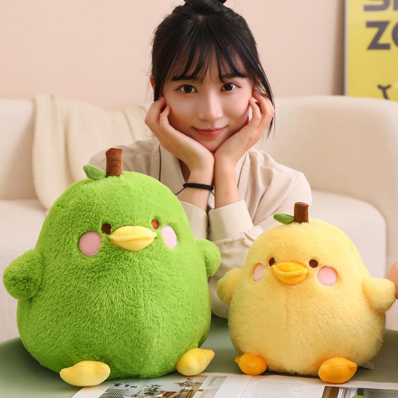 Duck Cartoon Plush Pear Toy Girl Bed Sleeping Room Pillow Doll Gift Children
