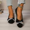 Elegante Damen Mary Jane flache Schuhe, Funkelnder Glitzer, Leicht, Bequem, Handwaschbar, Frühling/Sommer/Herbst/Winter