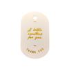 English Hot Stamping Hangtag: 'My Family Has a Happy Gift' Souvenir Decoration Card