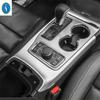 For Jeep Grand Cherokee 2014 -  Car Central Control Gear Shift Panel Water Cup Frame Sticker Cover Trim Accessories Interior