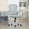 Mesh Office Chair with Foldable Backrest - Light Grey