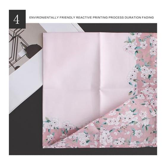 [Hoechst] Cotton Women's Handkerchief Soft and Absorbent Pocket Cotton Towel Comfortable Travel and Office Shopping Handkerchief