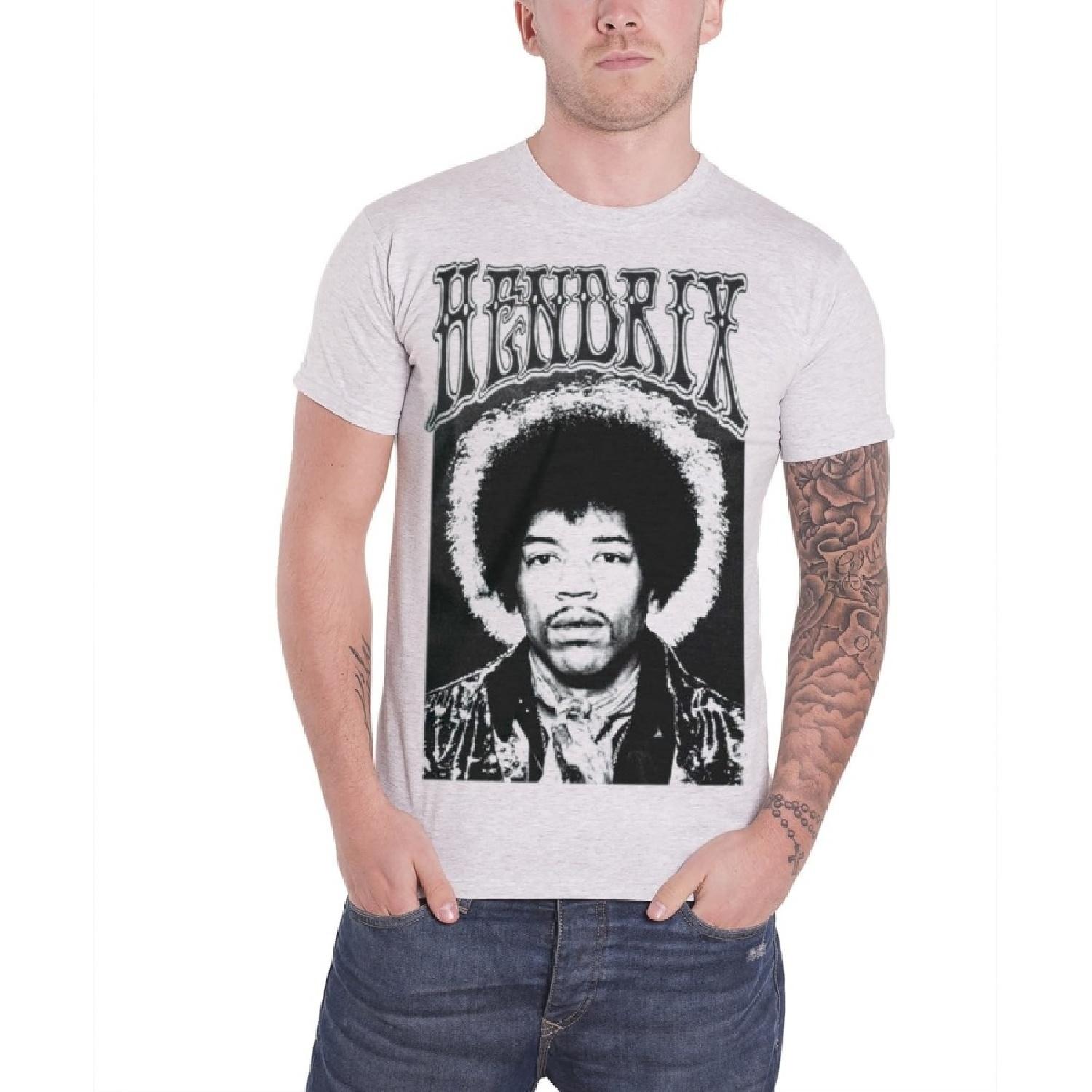 Bravado Jimi Hendrix Halo Portrait Logo Official Mens New Grey T Shirt XXXXXL белый