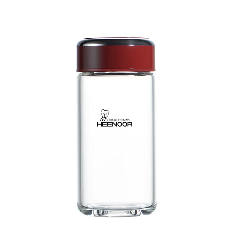 

Heenoor Portable Single-Layer Glass Water Tea Cup