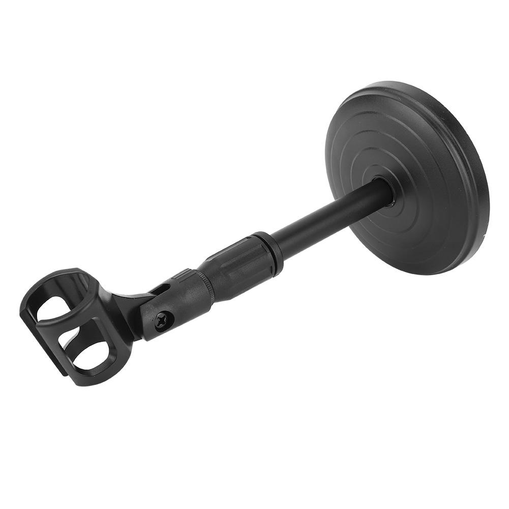 Detachable Adjustable Desktop Short Microphone Disc Stand with Non Slip Mic Clip