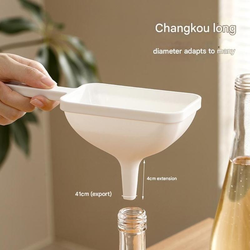 Food Safe Large Opening Funnel For Cooking Oil Transfer PP Materials Pouring Tool Dishwasher Friendly Kitchen Essential
