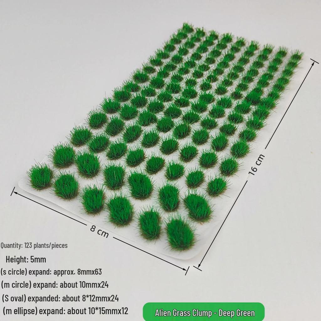 5mm Model Train Static Grass Tufts for DIY Miniature Landscape Scenes