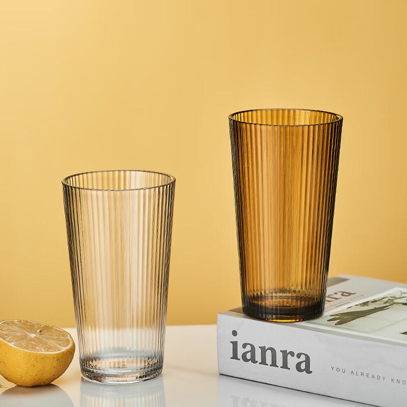 Amber Acrylic Plastic Tea & Juice Cup