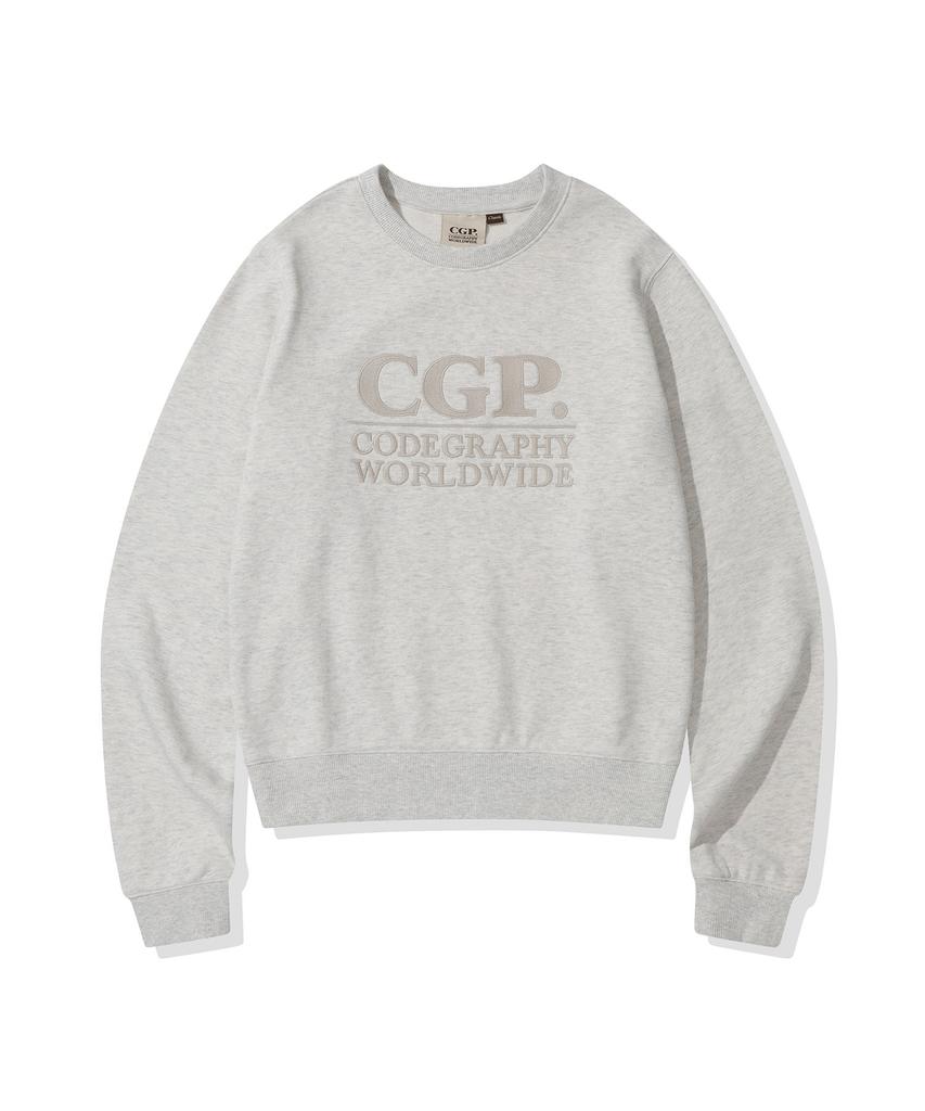 CGP (Women) Square Logo Sweatshirt_Oatmeal