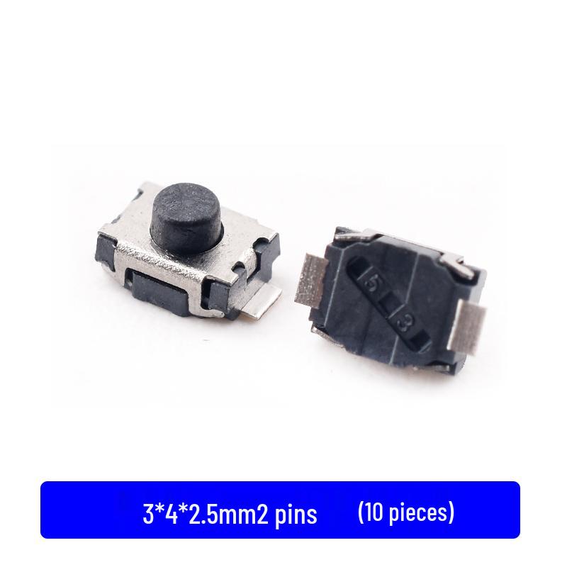 2-Pin SMT DIP Tactile Micro Switch (3x4x2/3x6x4.3/4x4x1.5/6x6x5)