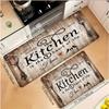 Retro Amerikanischer Stil Küchenteppich Rutschfest Leicht zu Reinigen Teppich für Flur Schlafzimmer Eingangstür Matte Heimdekoration