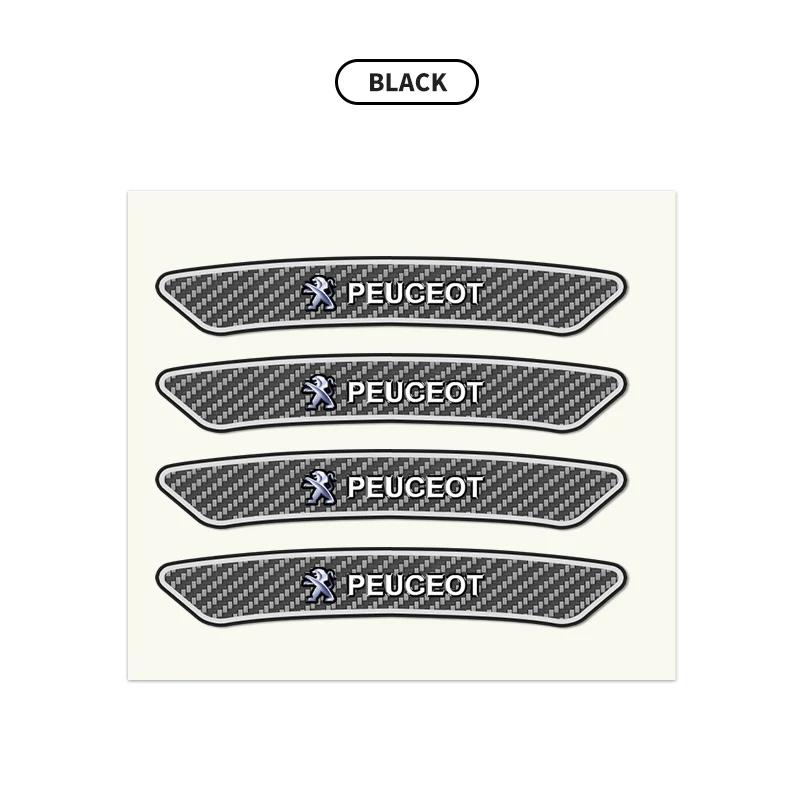 4ks Módní Auto Znak Ráfky Kol Nálepka na Zrcátka Ozdobná Nálepka Pro Peugeot 308 408 508 RCZ 208 3008 2008 206 207 307 Autopříslušenství
