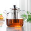 GOWKE Glass Cold Water Pitcher Set with Tea Infuser