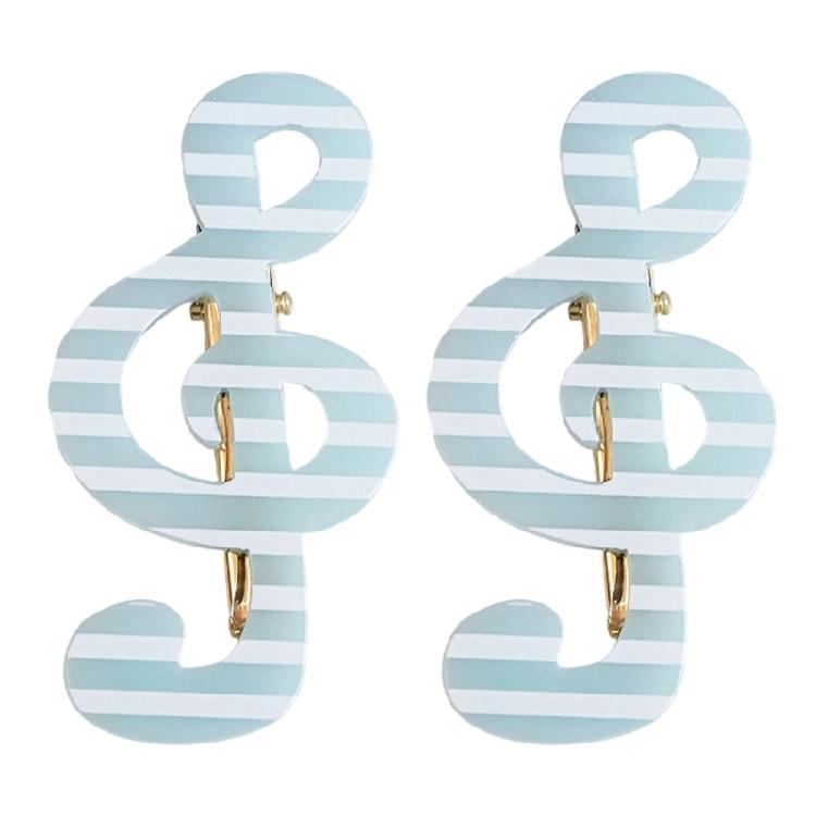 2 Piece Lovely Star Dot Music Symbol Hair Clip Safe Acrylic Hair Decorations Barrettes Present For Kids Adults