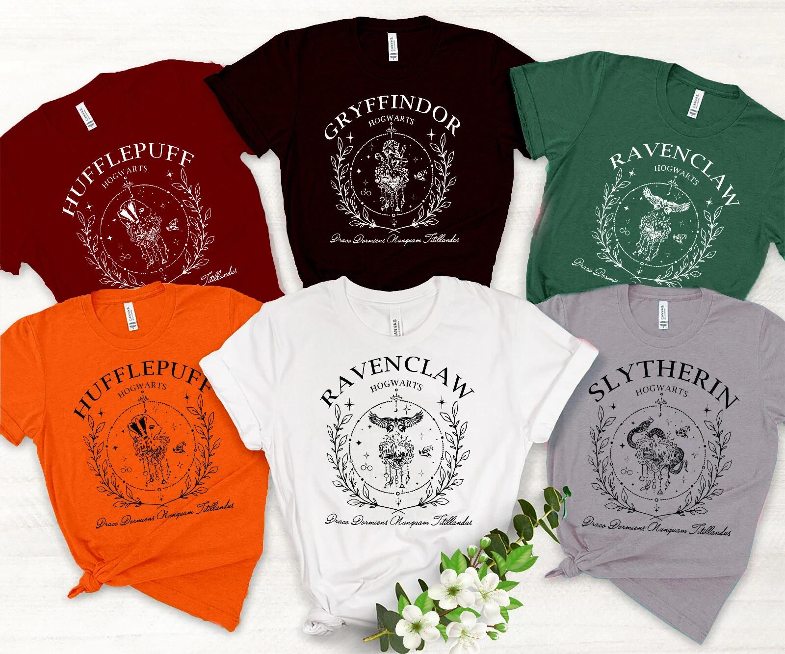 Wizard House Shirts, Slytherin Shirt,Wizarding World Shirt, Hogwarts House Shirt M
