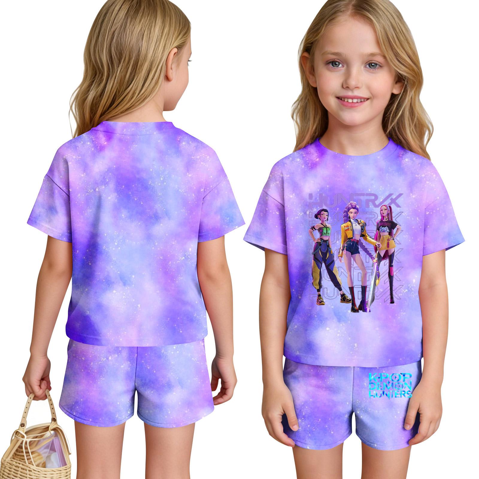 Children s Cute Print Casual Cute Pajamas Set 140