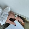 Серебряное кольцо с натуральным перламутром, фианитами, вес изделия 4,47 гр (60002272)