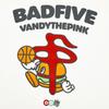 Li Ning × Badfive Basketball Championship Casual Fashion Loose Ice Feel Moisture Wicking Comfortable Short Sleeve T-Shirt Men Tops Off-White AHSW995-2