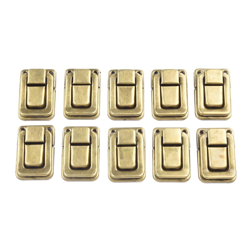 10PCS Vintage Luggage Buckle for Wooden Box Trunk Chest Jewelry Case Cabinet Drawer and DIY Furniture Hardware