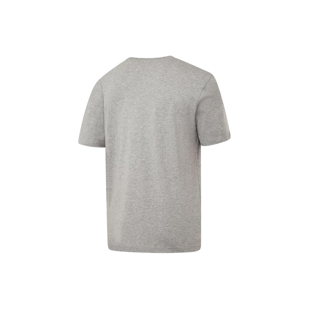 Reebok Linear Read Letter Logo Printed Round Neck Casual Short Sleeve T-Shirt Unisex T-Shirt Gray GR8482