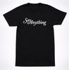 Say Anything Klassisches Skript-Logo T-Shirt Emo Pop Punk Indie Rock Band Tee