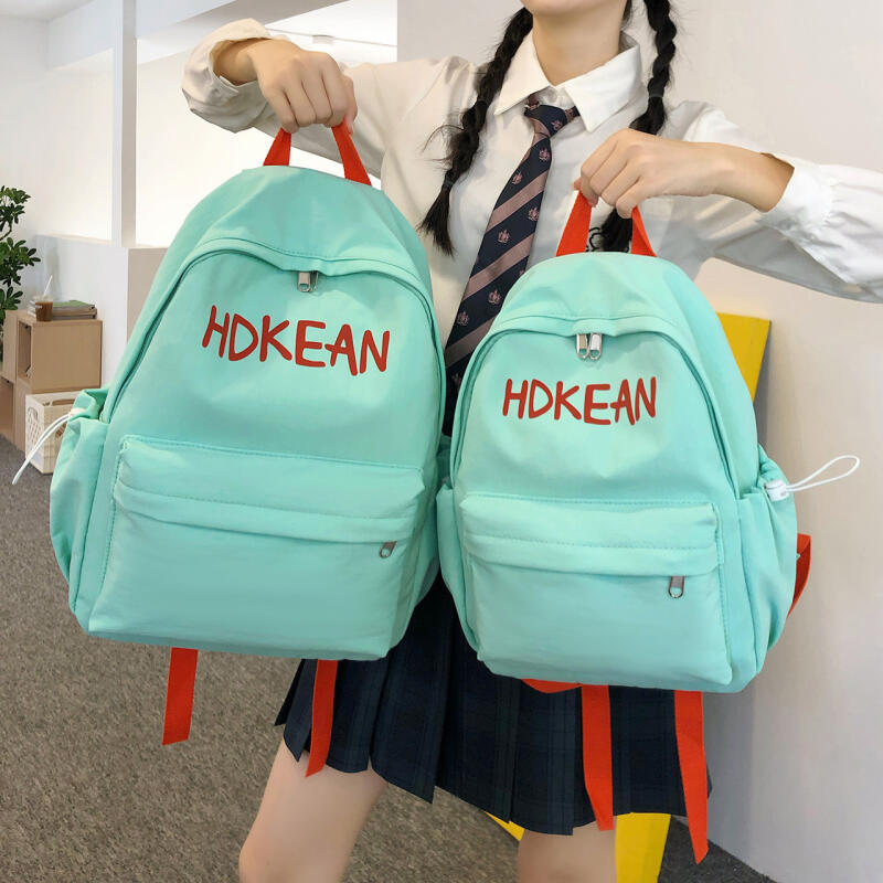 Senior High School Large Capacity Schoolbag Women's Letter Backpack