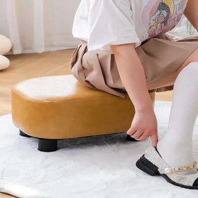 Kreativer Jelly Bean Hocker Haushalt Leder Hocker Wohnzimmer Sofa Pedal Moderner Eingangsbereich Schuhhocker Stilvolle Fußstütze