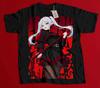 Oversized Frieren Fern Graphic T Shirt Cute Elf Girl Anime Print Black Short Sleeve Tee Unisex Japanese Unisexga Casual Streetwear