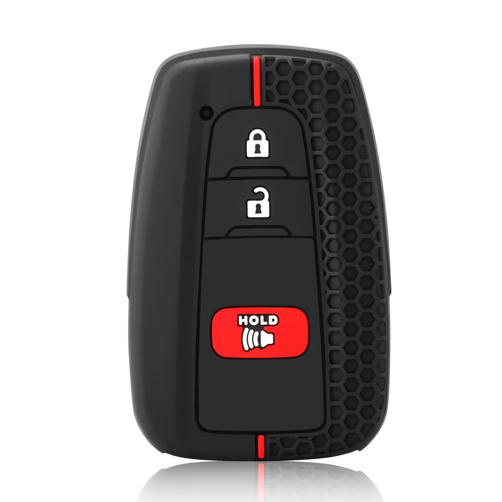 Silicone Car Key Case Cover Protector For Toyota Highlander Corolla Prius RAV4 Camry Avalon C-HR GT86